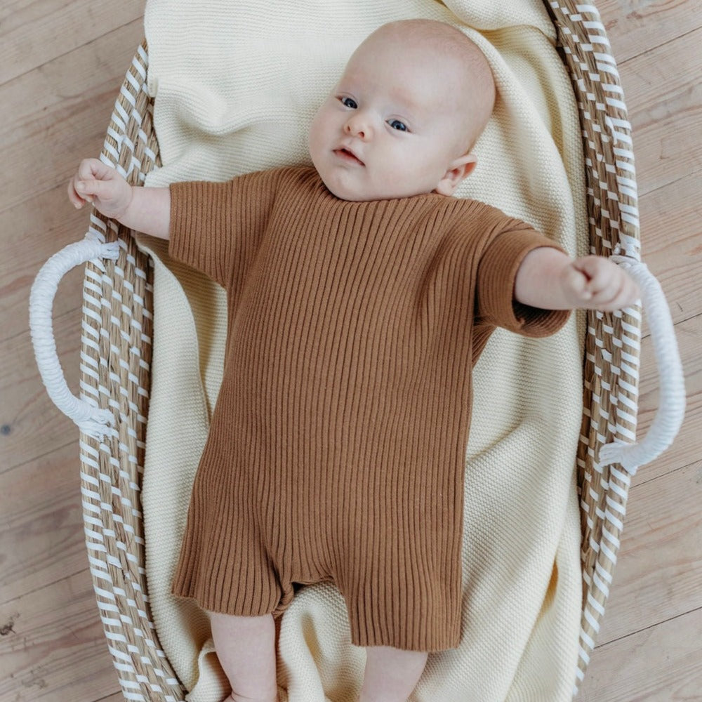 Walnut Ribb Romper