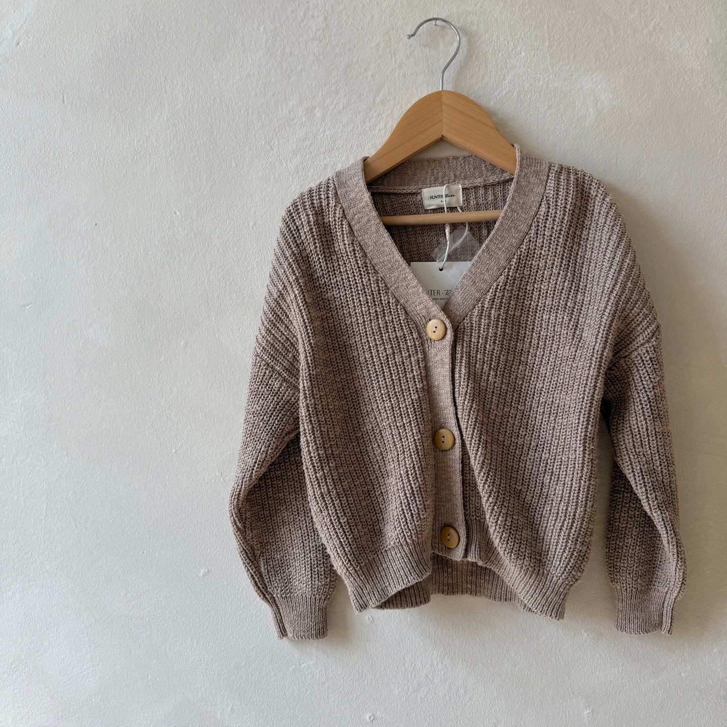 Beige Teddy Cardigan 3-4y