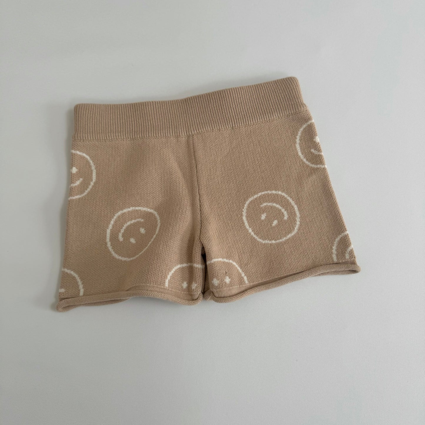 Tan Smiley Riley Shorts