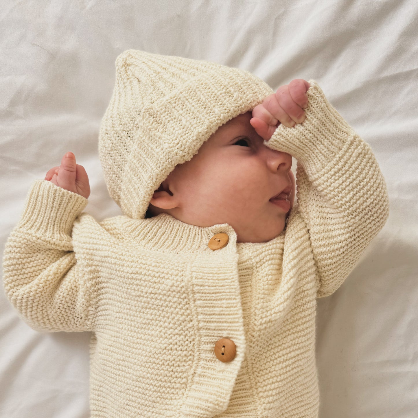 Oatmeal Teddy Beanie