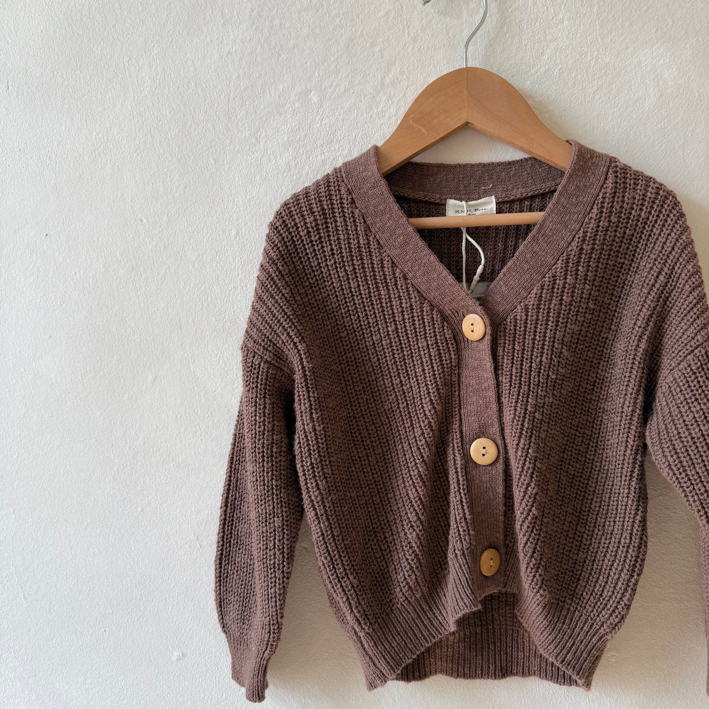 Cocoa Teddy Cardigan 2-3y