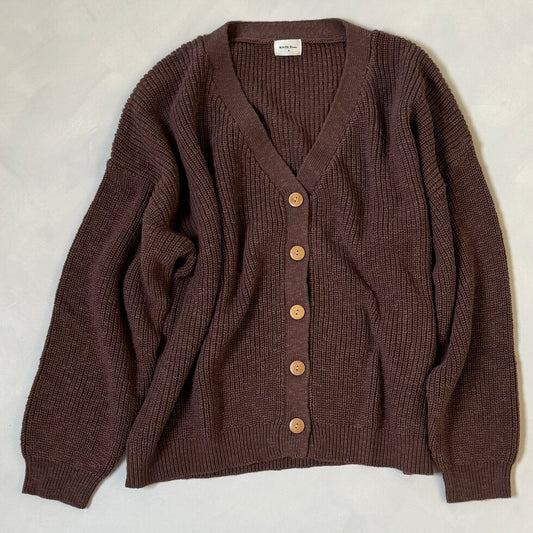 Adult Cocoa Teddy Cardigan