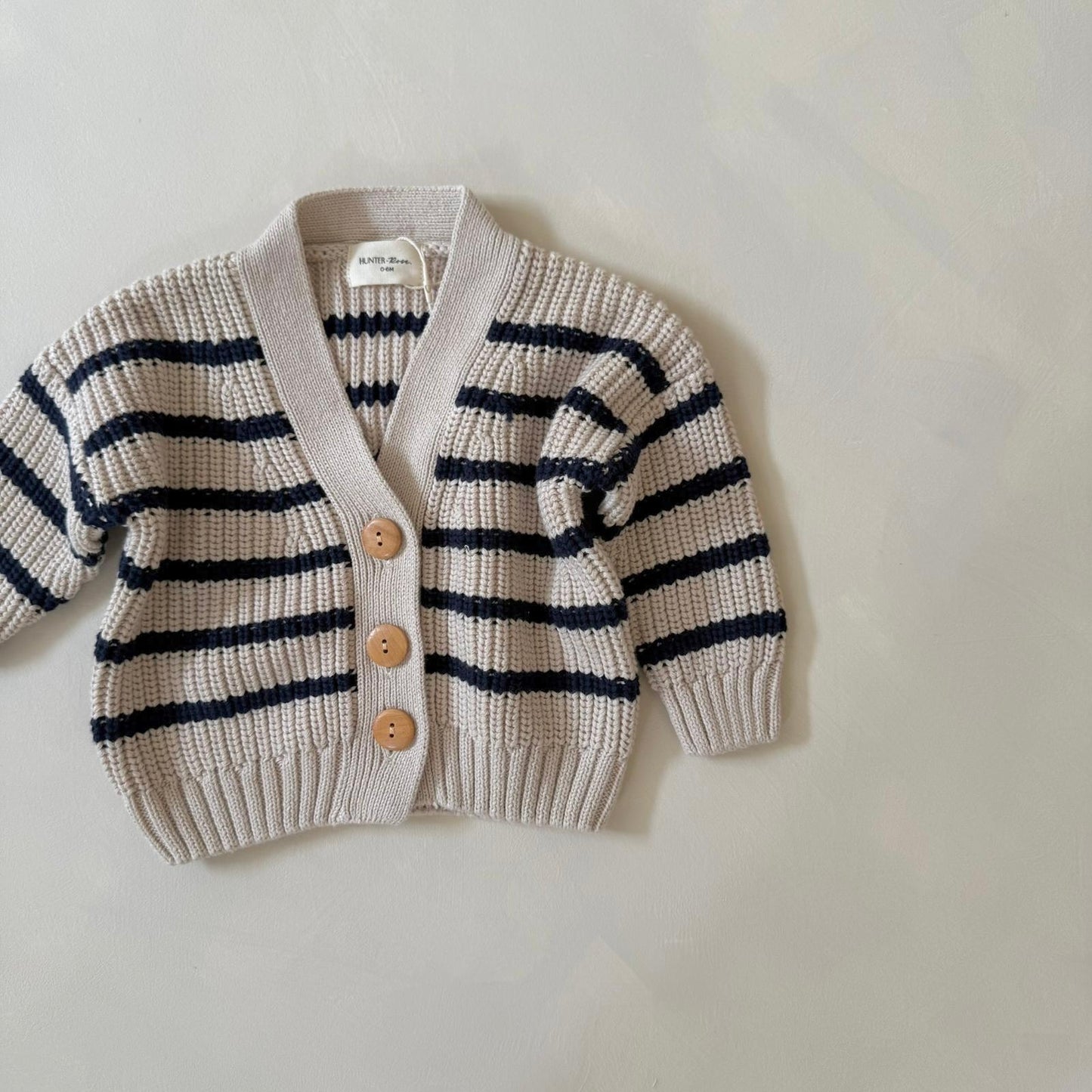Midnight Stripe Avery Cardigan 0-6m