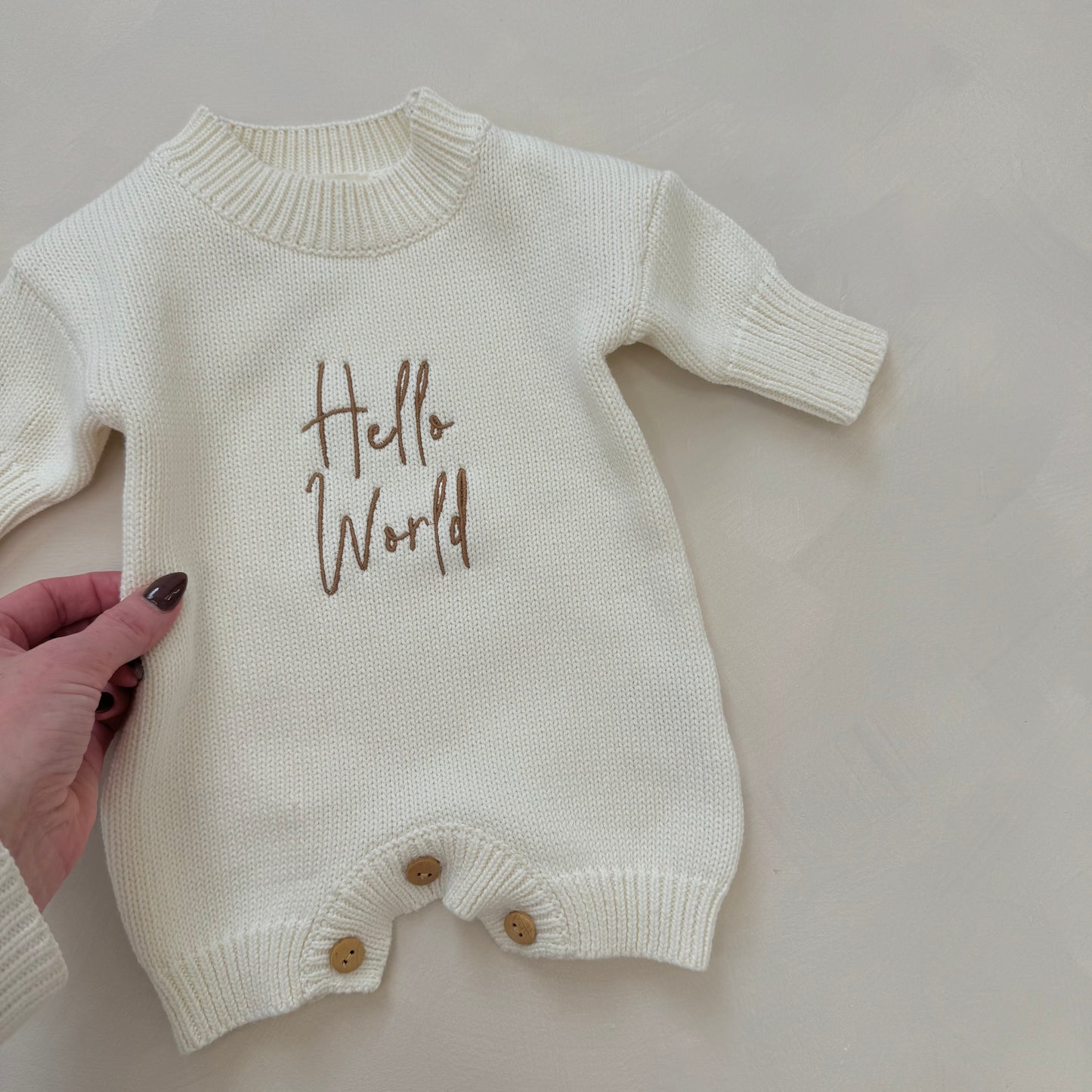 Hello World Romper Cloud