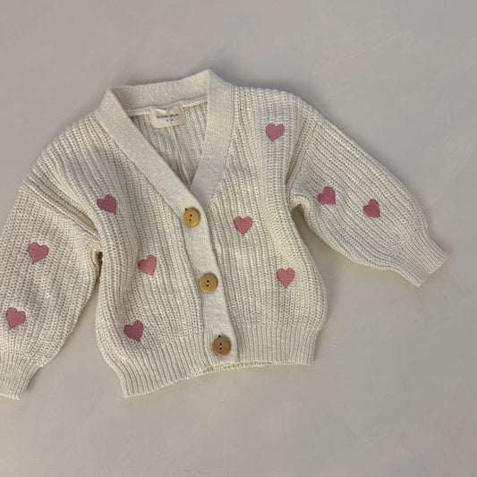 Heart Teddy Cardigan (All Colours)