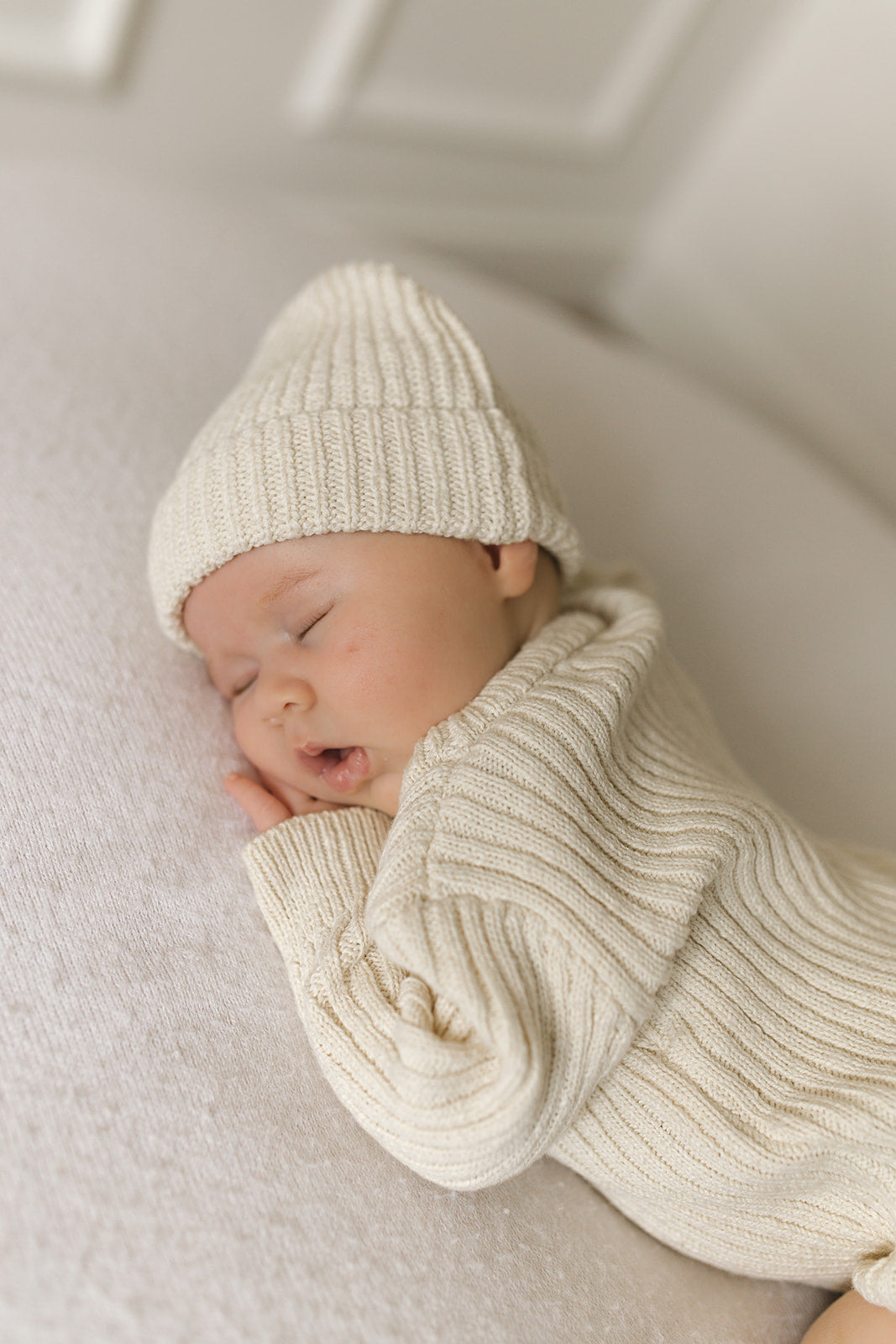Oatmeal Teddy Beanie