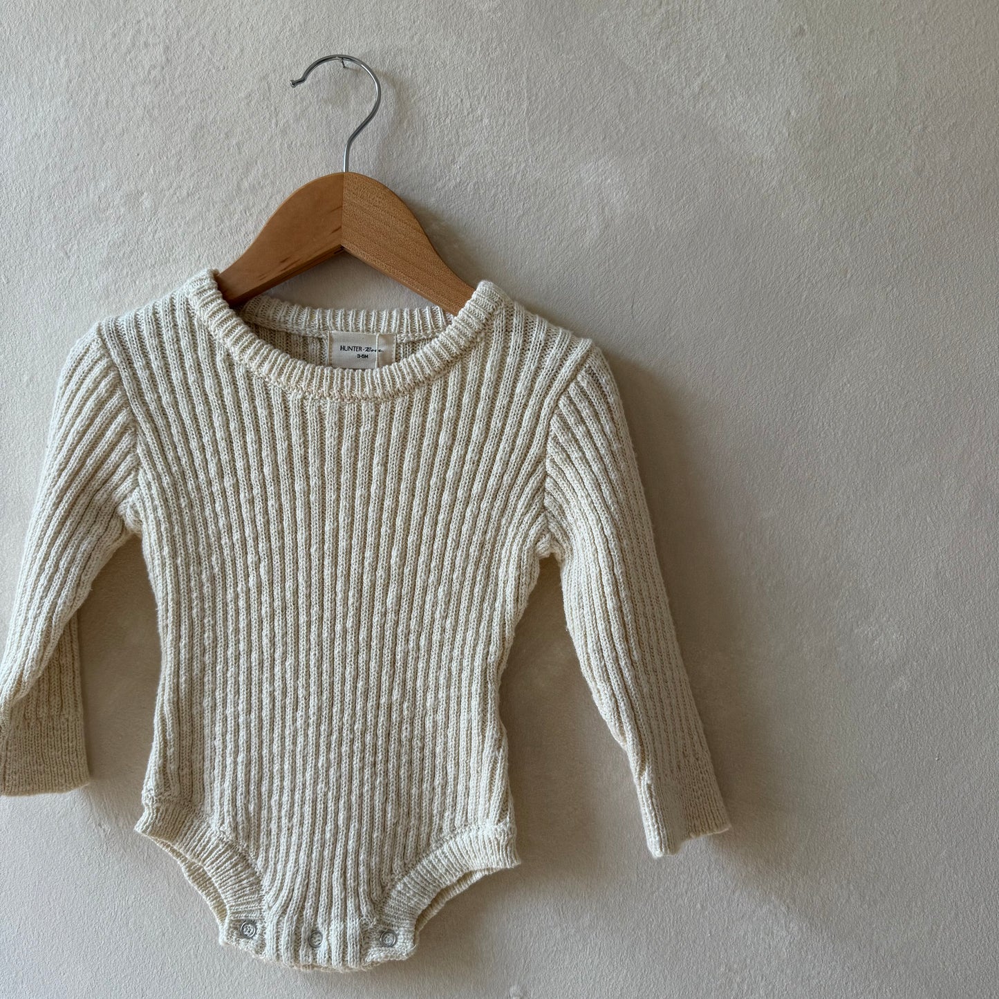 Oatmeal Teddy Bodysuit 3-6m