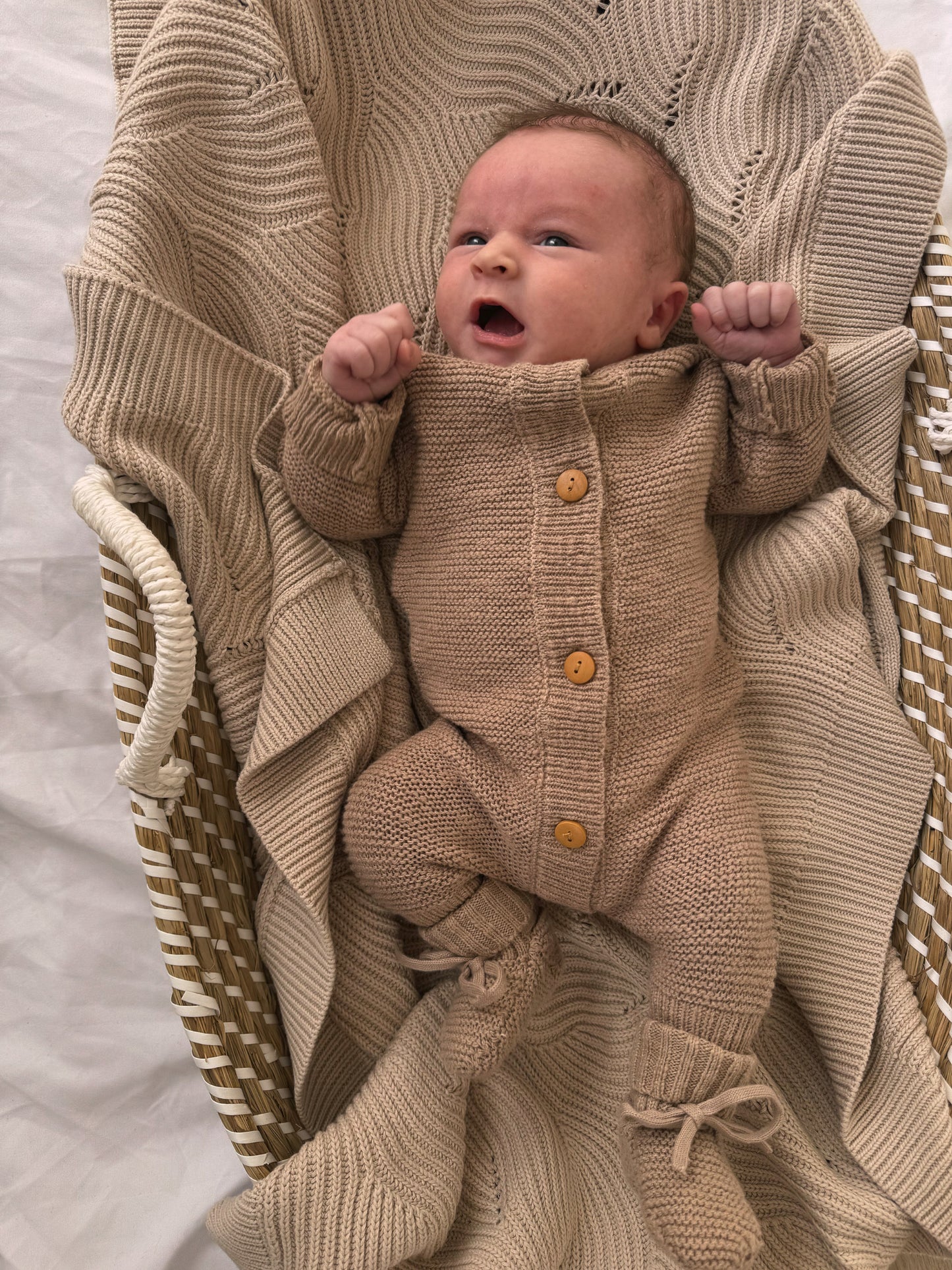 Beige Teddy Booties