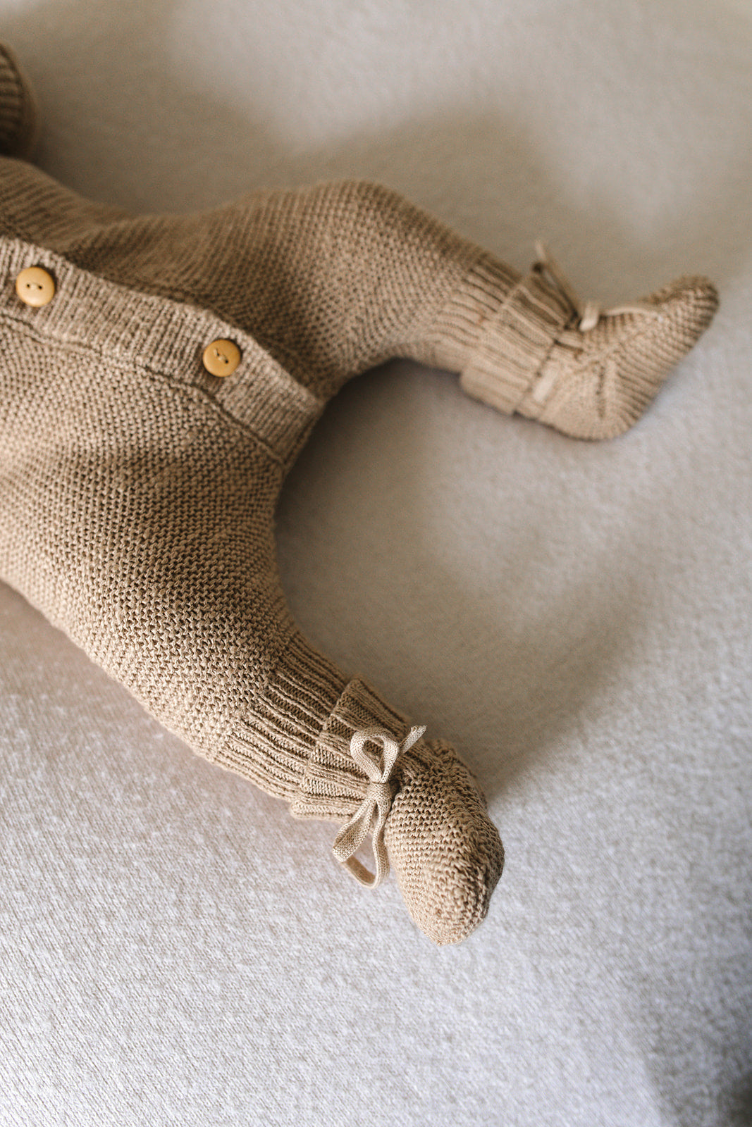 Beige Teddy Booties