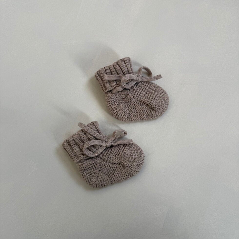 Beige Teddy Booties