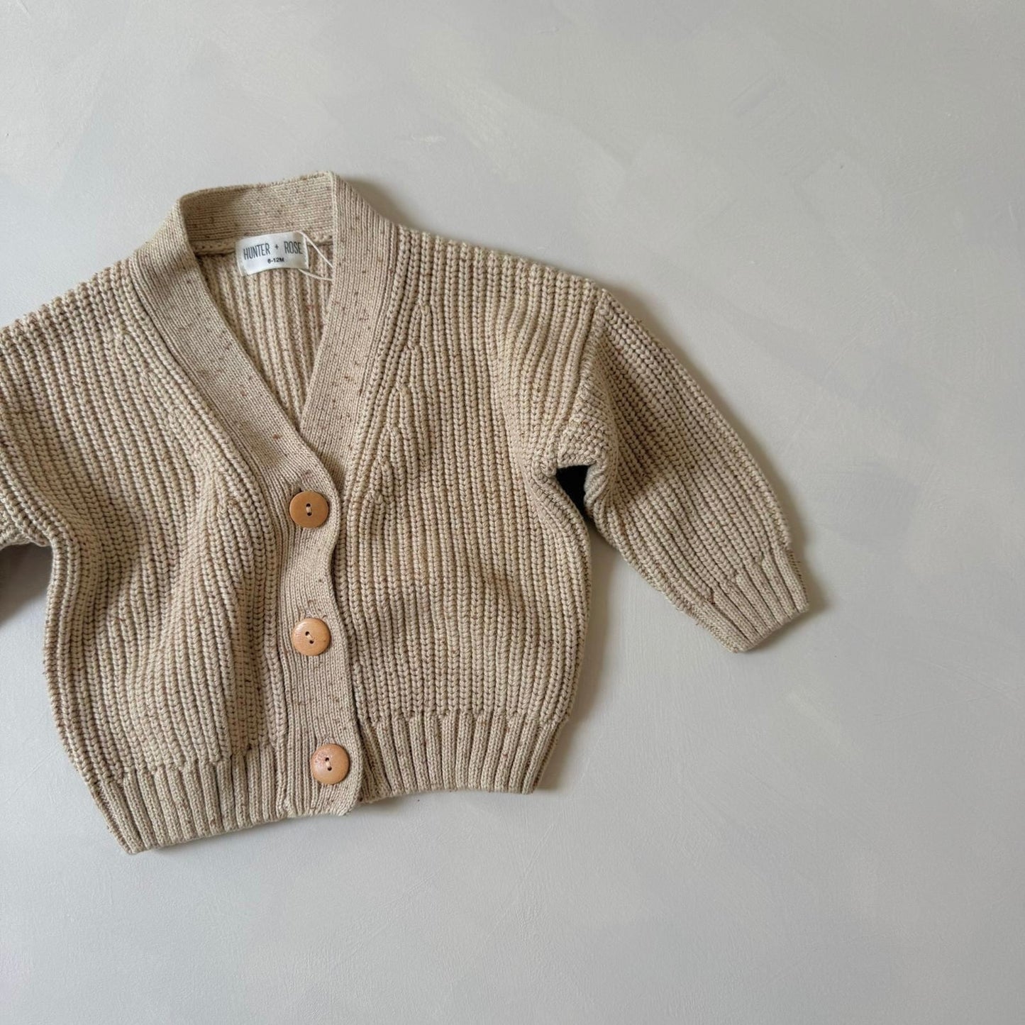 Honey Flecked Avery Cardigan 6-12m