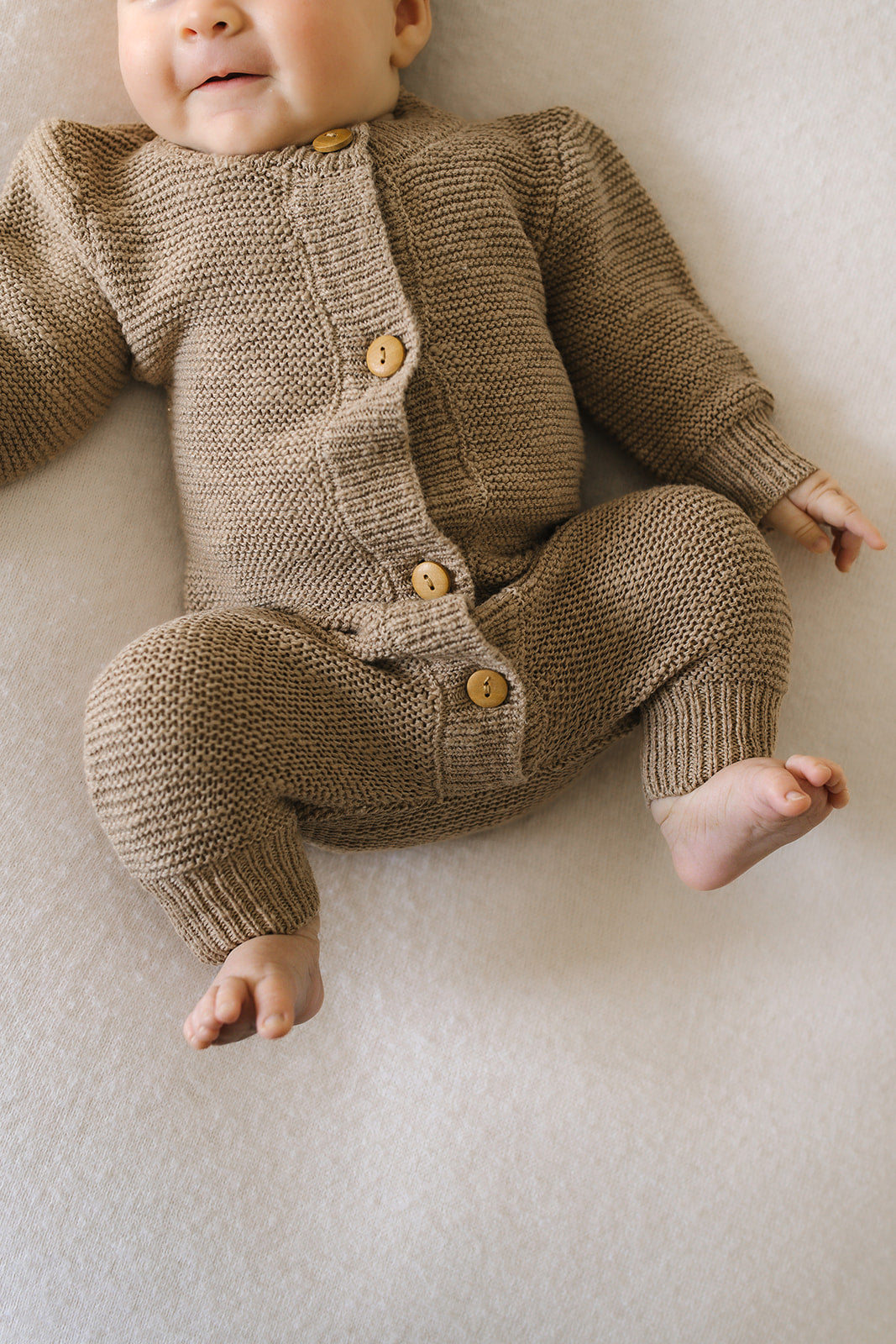 Beige Teddy Romper