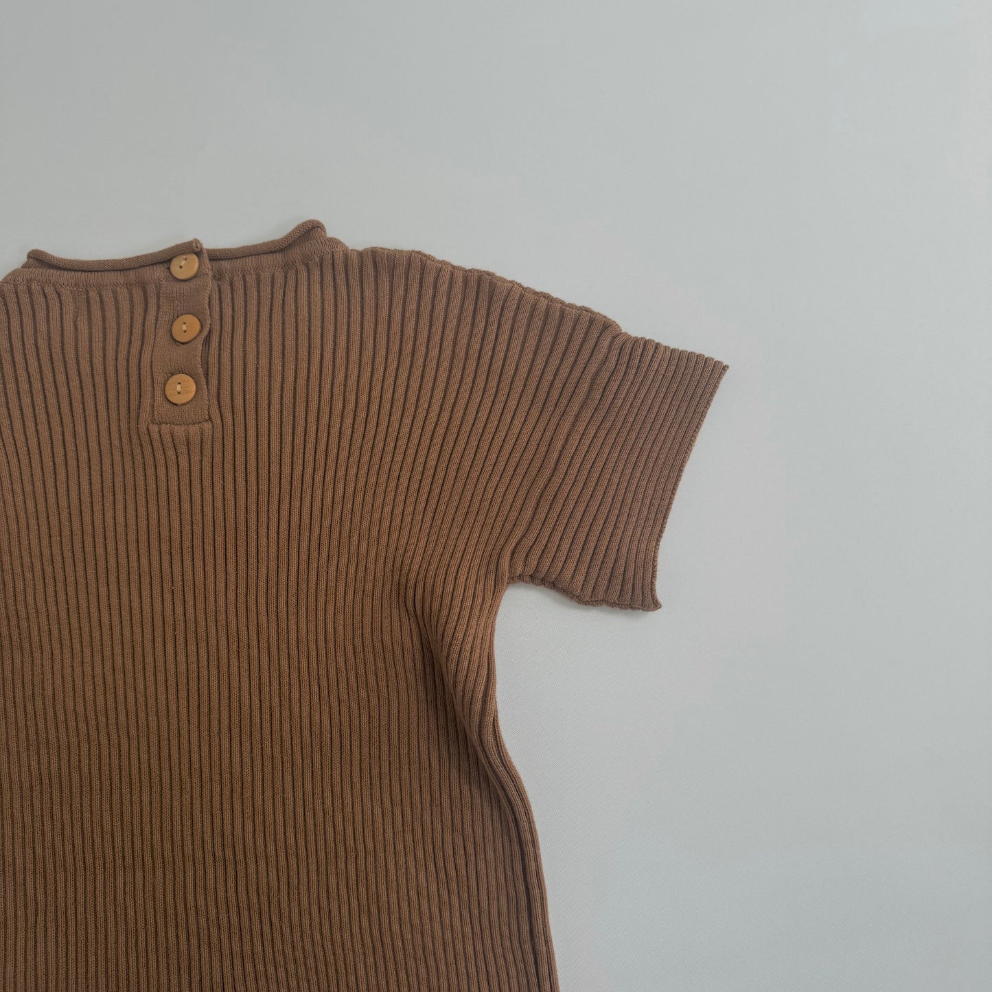 Walnut Ribb Romper