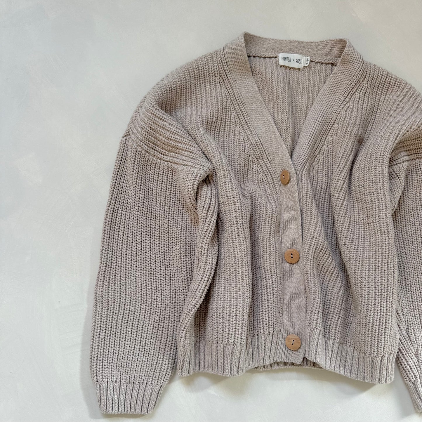 Wheat Avery Cardigan 7-8y Preloved