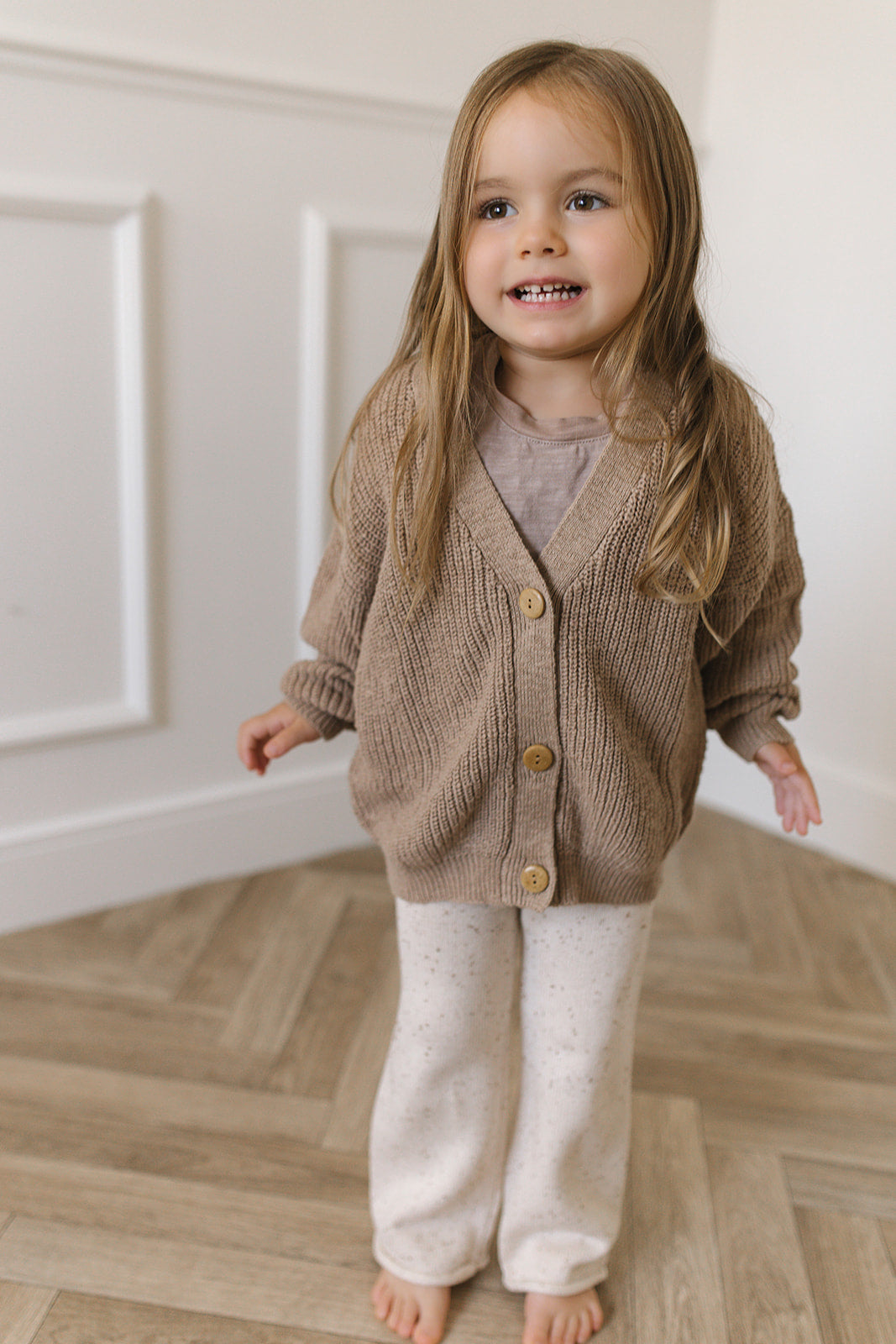 Beige Teddy Cardigan