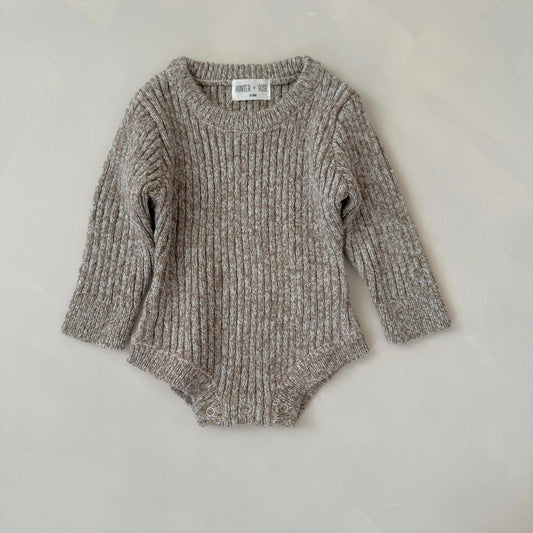Taupe Teddy Noa bodysuit 3-6m sample