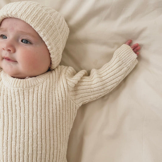 Oatmeal Teddy Beanie