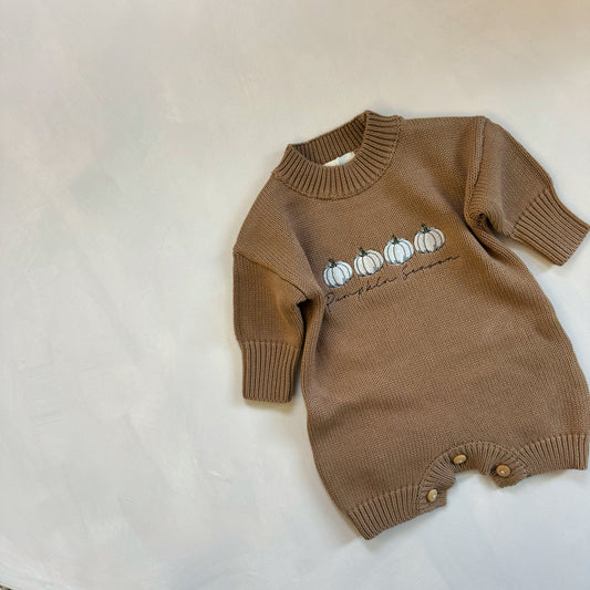 White Pumpkin Season River Romper