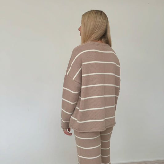 Adult Fawn Stripe Quinn Jumper