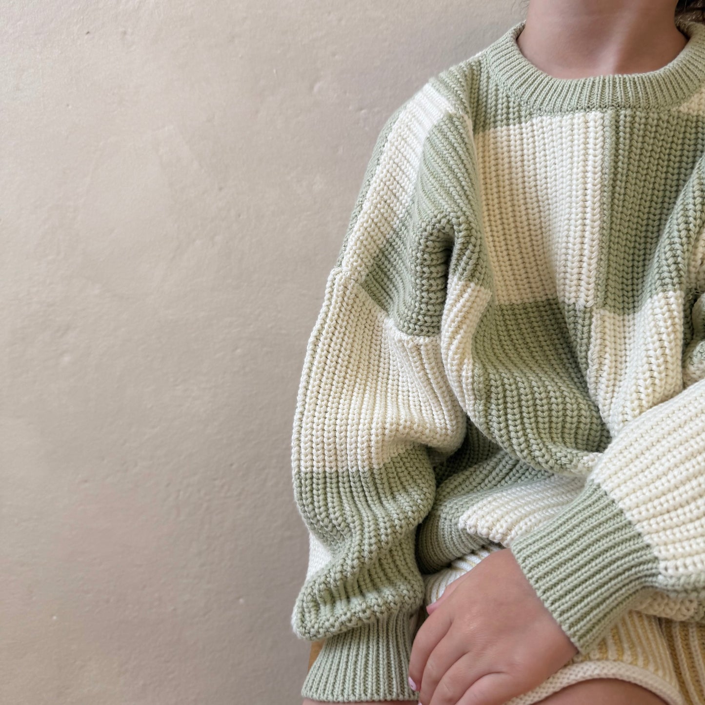 Sage Checked Aspen Jumper