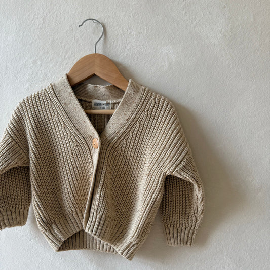 Honey Flecked Avery Cardigan 6-12m