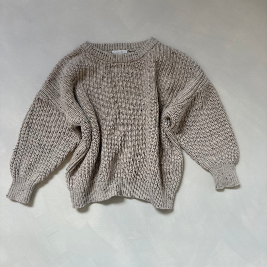 Oat Flecked Aspen Jumper 3-4y Preloved