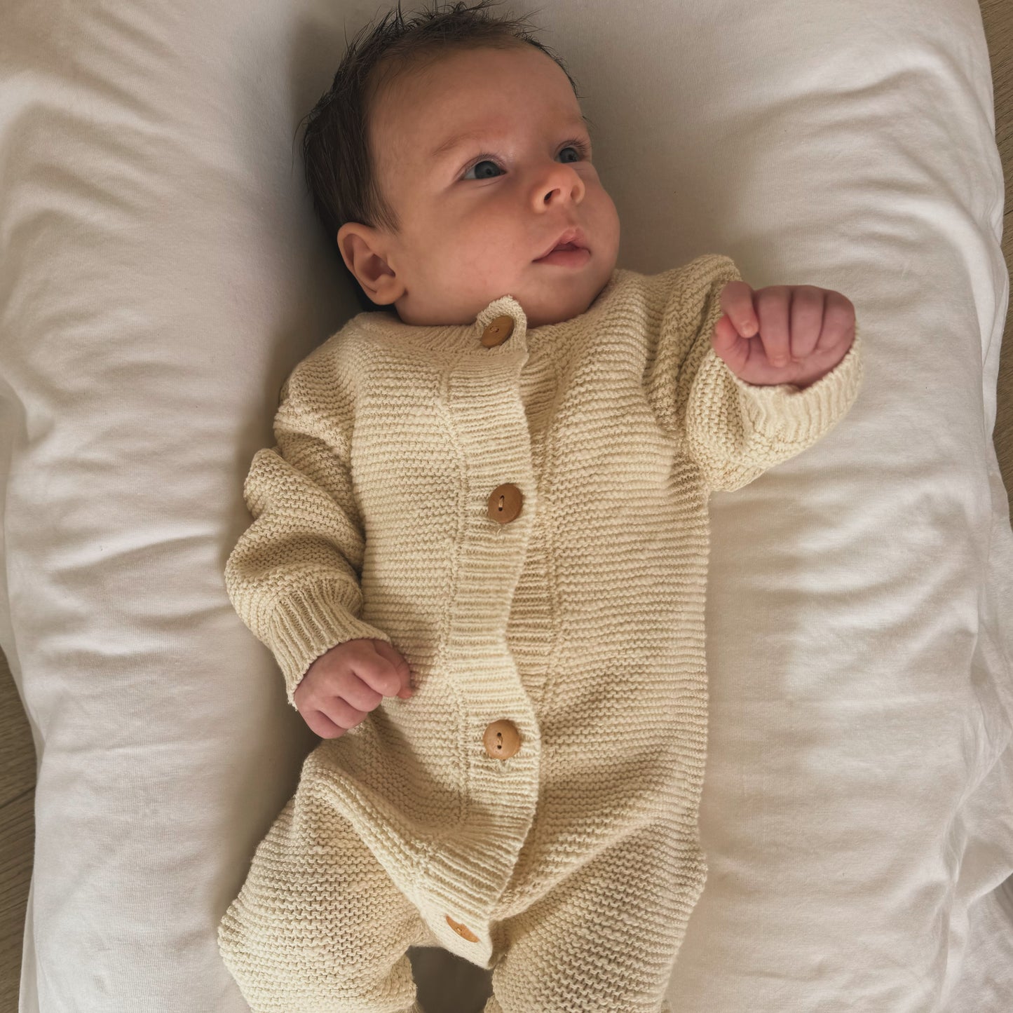 Oatmeal Teddy Romper
