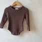 Cocoa Teddy Bodysuit 3-6m