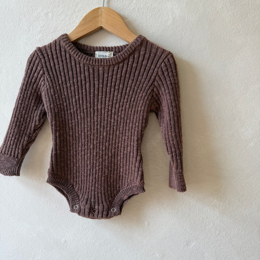 Cocoa Teddy Bodysuit 3-6m