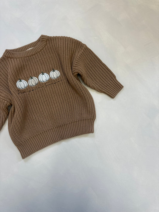 White Pumpkin Season Jumper