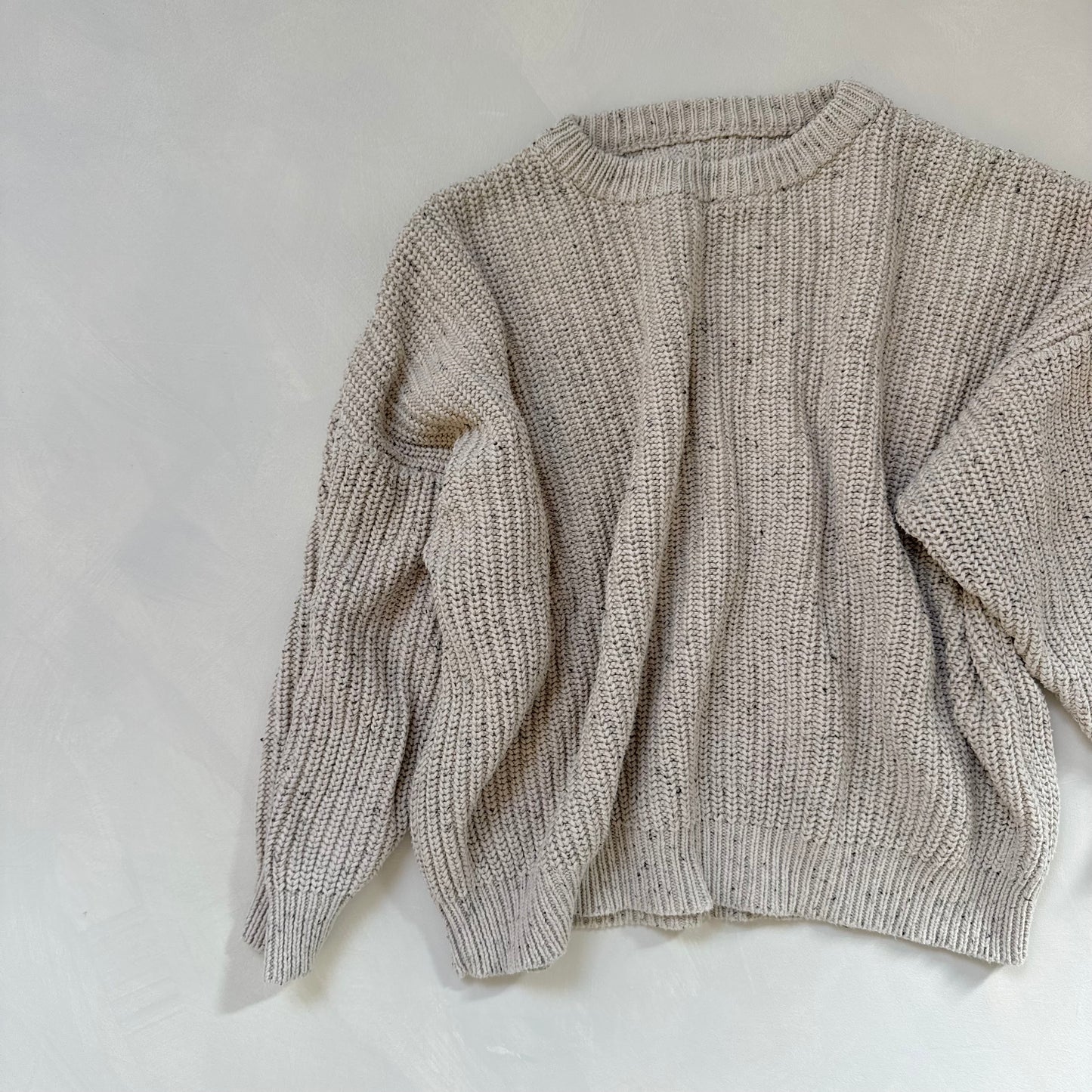 Oat Flecked Aspen Jumper 5-6y Preloved