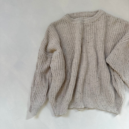 Oat Flecked Aspen Jumper 5-6y Preloved