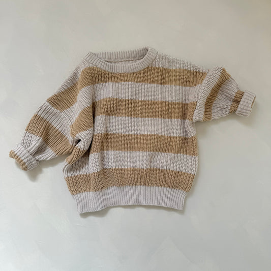 Buff Stripe Aspen Jumper 2-3y Preloved