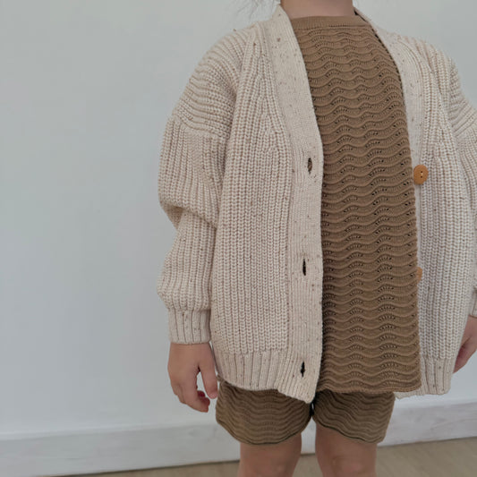 Cocoa Flecked Avery Cardigan