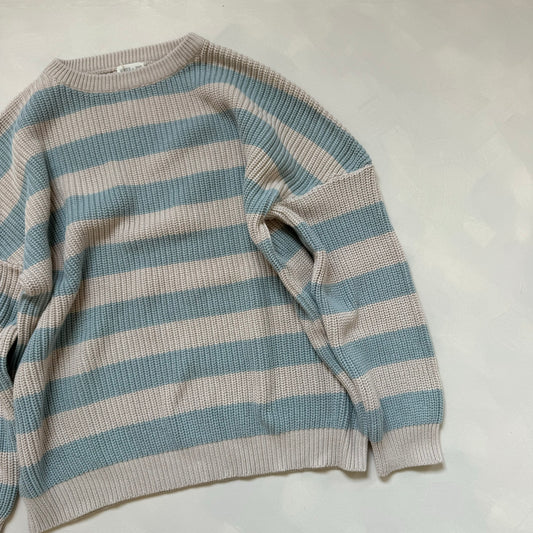 Adult Mist Stripe Aspen Jumper Medium Sample