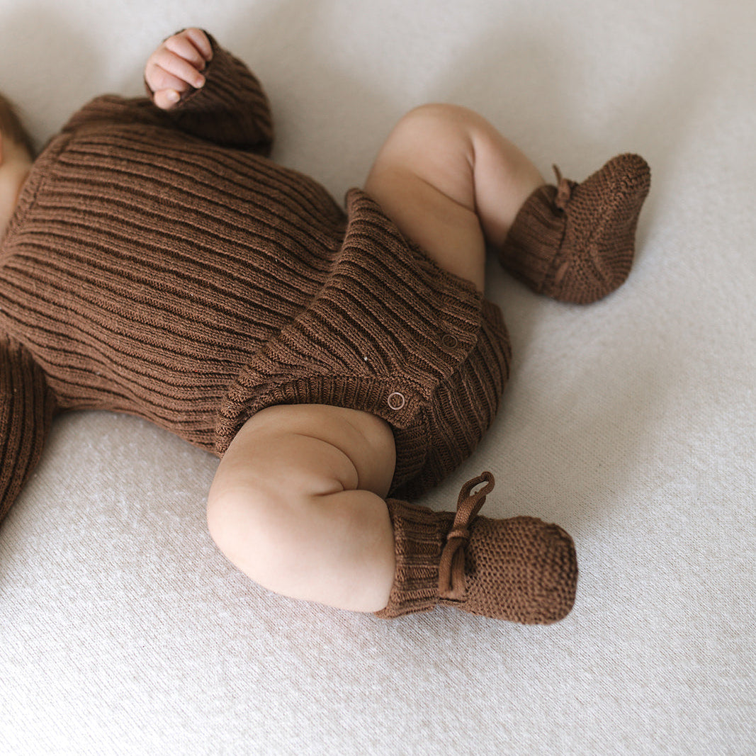 Cocoa Teddy Booties