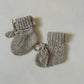 Taupe Teddy Booties 3-6m sample