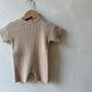 Sand Ribb Romper 0-3m