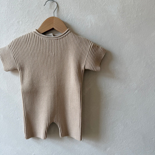 Sand Ribb Romper 0-3m