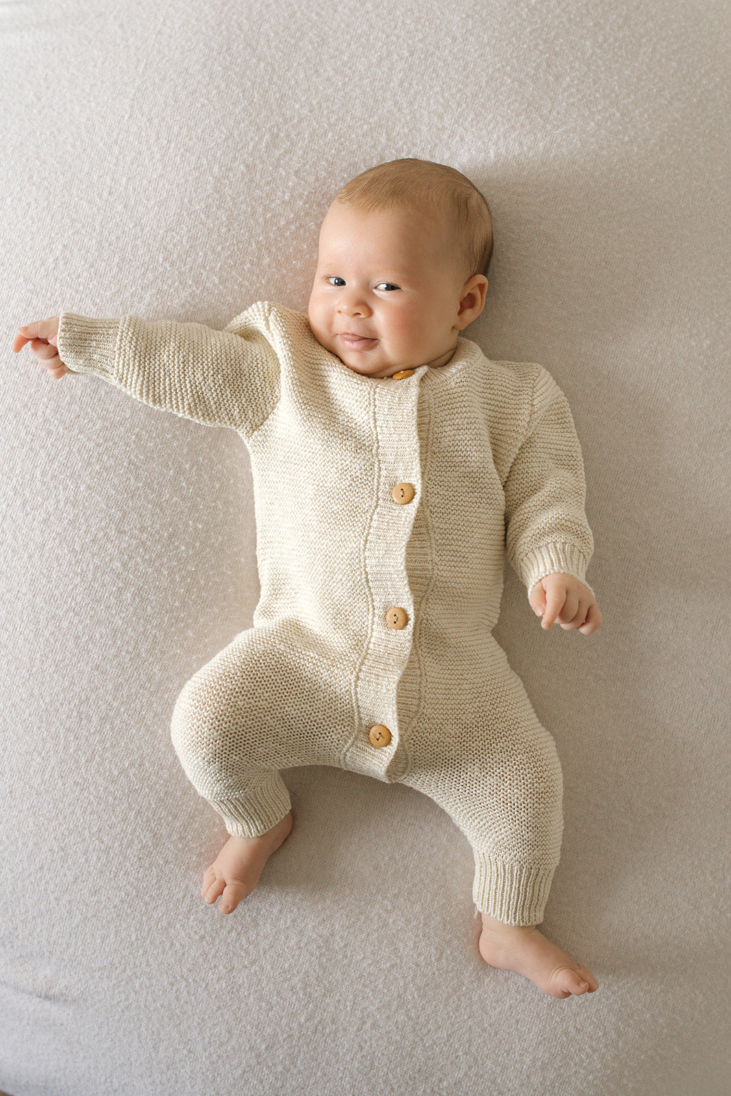 Oatmeal Teddy Romper