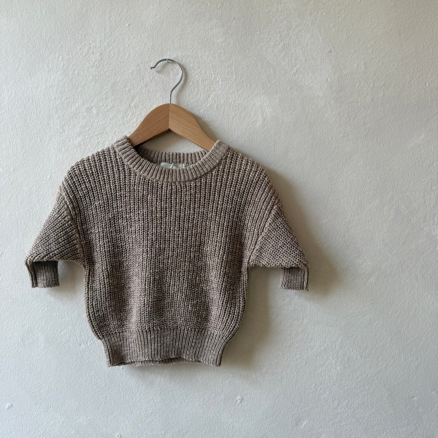 Beige Teddy Jumper 0-6m