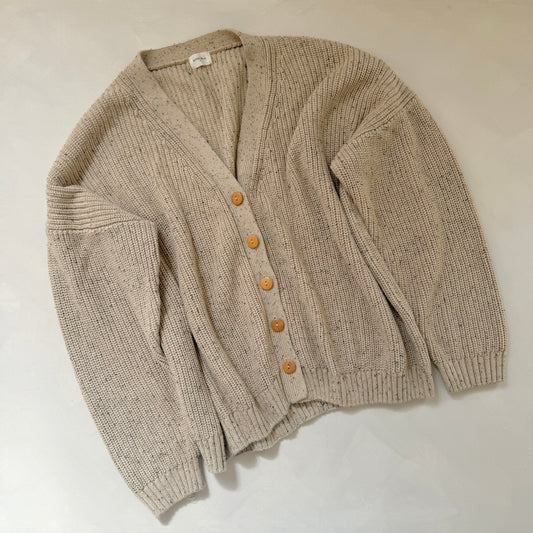 Adult Oat Flecked Avery Cardigan Sample Small