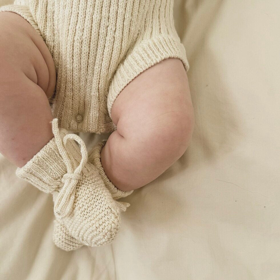 Oatmeal Teddy Booties