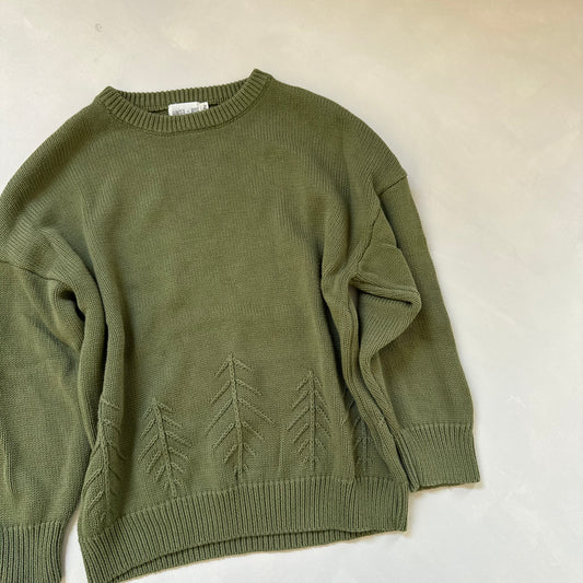 Forest green Christmas jumper 7-8y