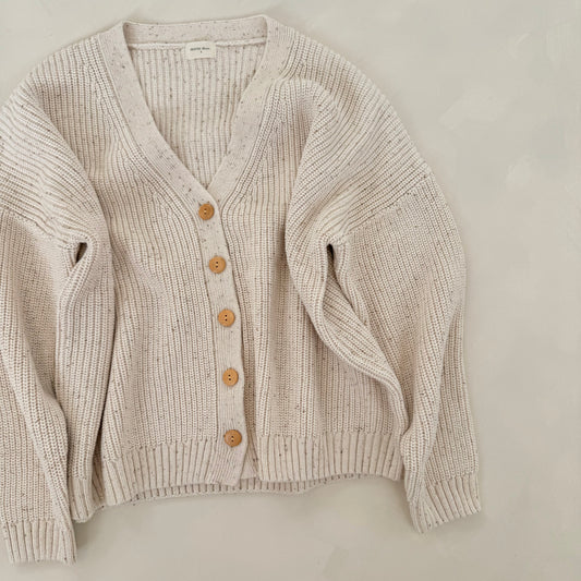 Adult Cocoa Flecked Avery Cardigan