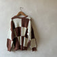 Cinnamon checked jumper 9-10y