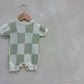 Checked Sage Rue Romper