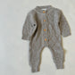 Taupe Teddy romper 3-6m sample