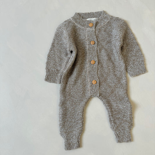 Taupe Teddy romper 3-6m sample