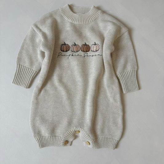 Pumpkin Season Romper 6-12m Second